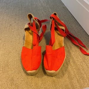 Red espadrilles!